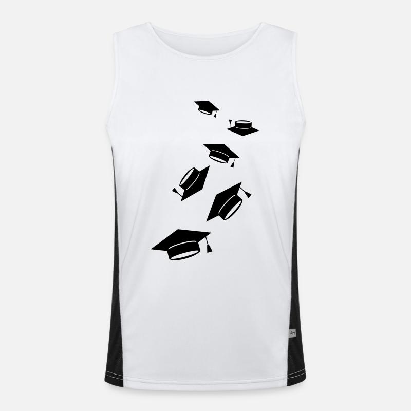 Student Graduation Men's Functional Contrast Tank Top 