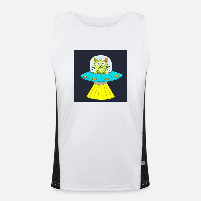 Ufo Funktionelles Kontrast-Tank Top für Männer 