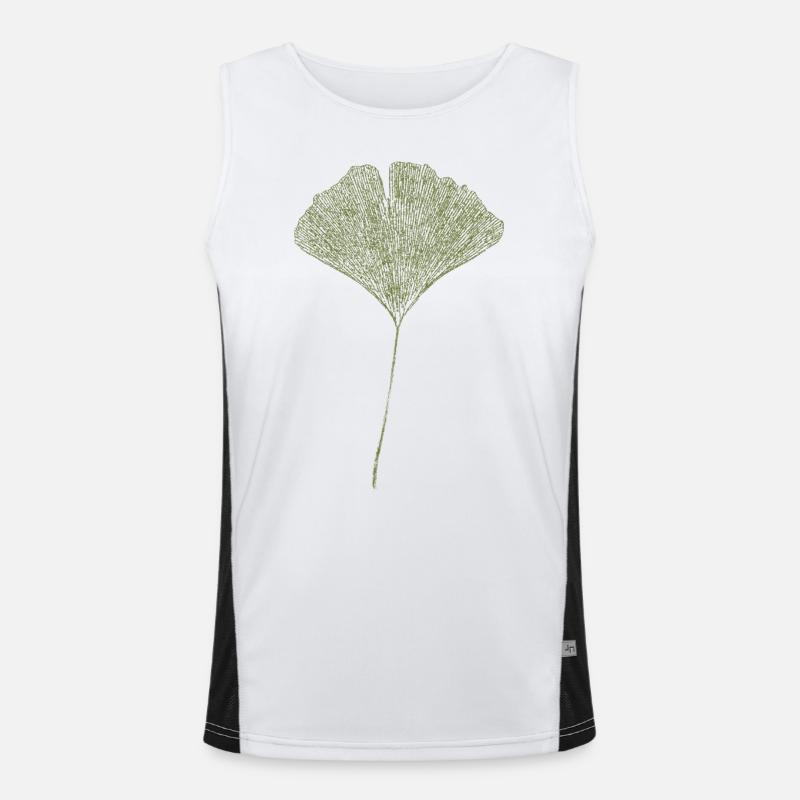 Leaf Ginkgo / Ginkgo leaf Men's Functional Contrast Tank Top 