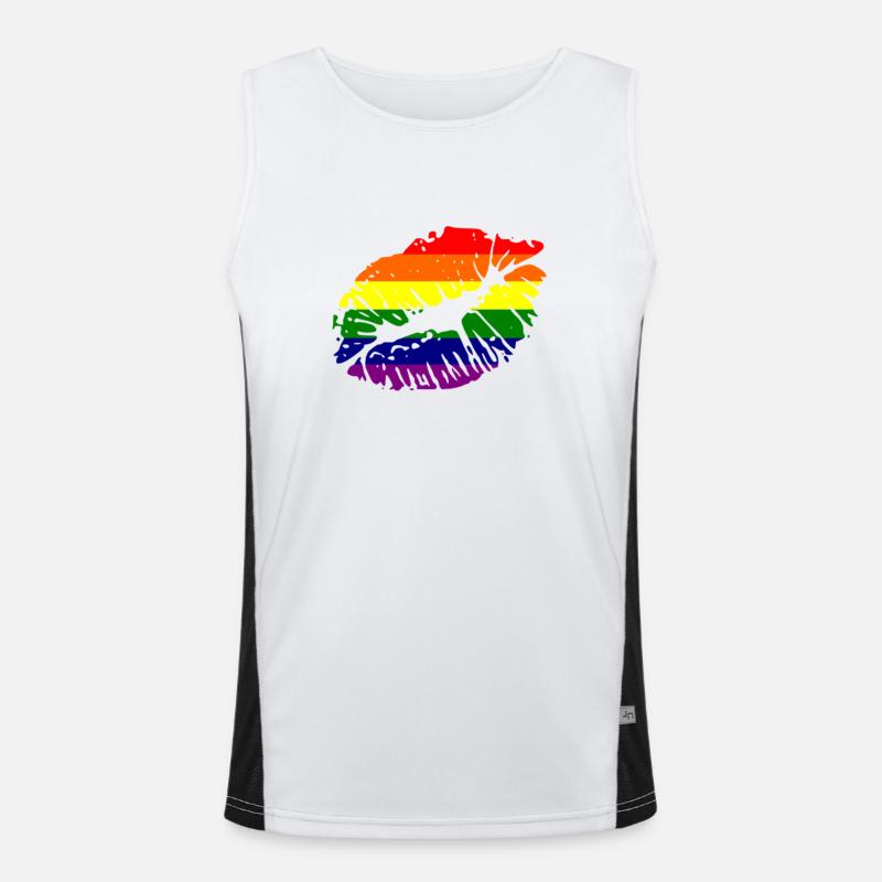 juste un baiser Débardeur respirant contrasté Homme 