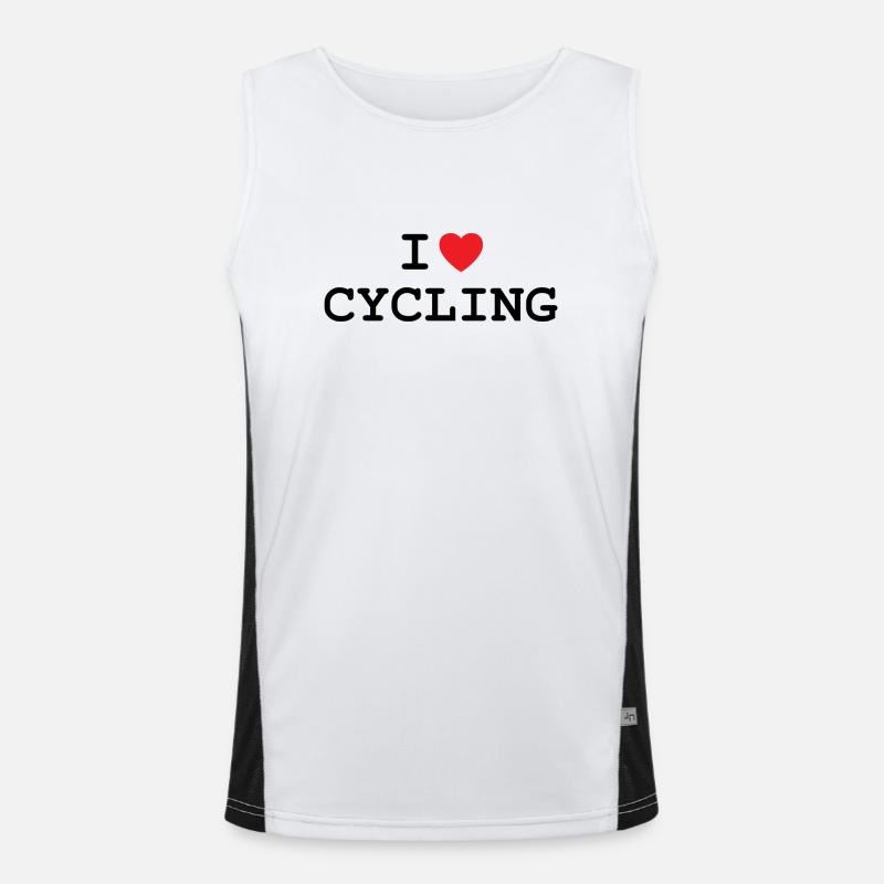 J’adore le vélo! Débardeur respirant contrasté Homme 