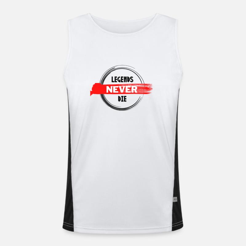 legends never die Men's Functional Contrast Tank Top 