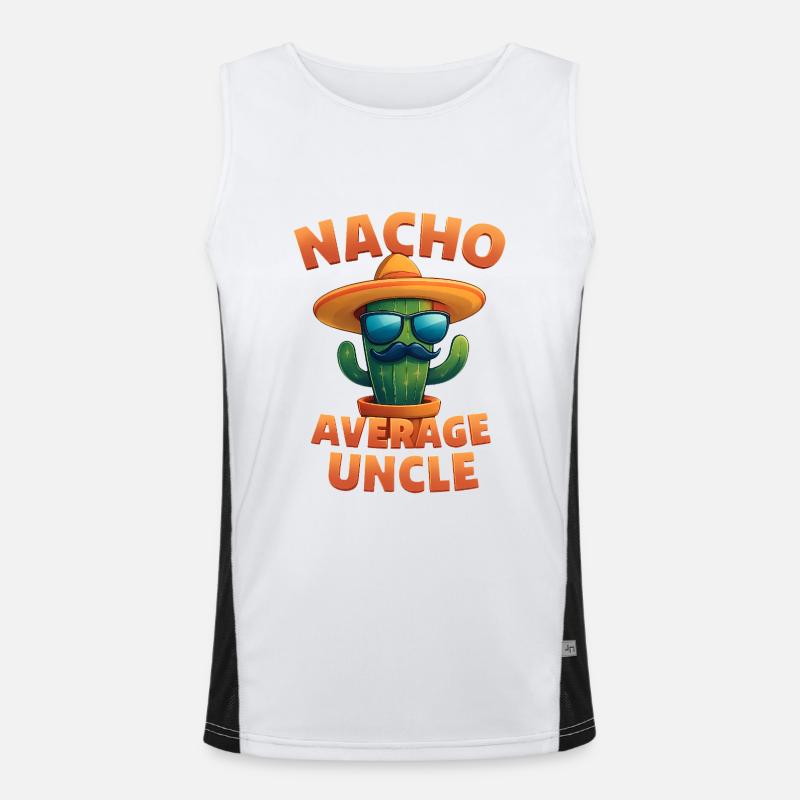 Conception de cactus oncle Nacho Average Débardeur respirant contrasté Homme 