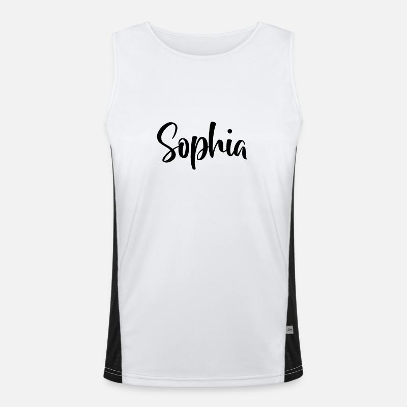 Name - Sophia Men's Functional Contrast Tank Top 
