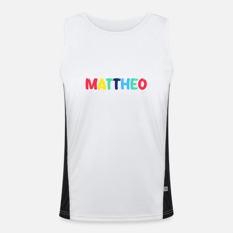 Name - Mattheo Funktionelles Kontrast-Tank Top für Männer 