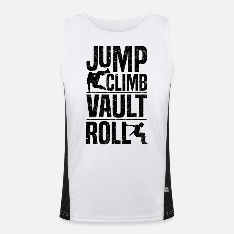 Parkour Geschenke Funktionelles Kontrast-Tank Top für Männer 