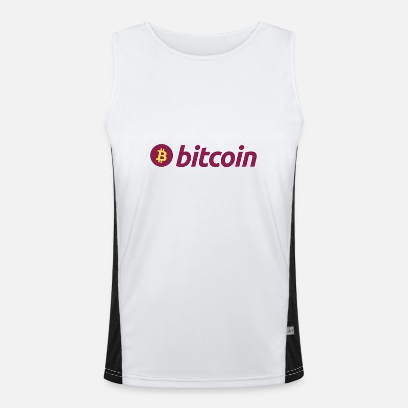 Bitcoin (Bitcoin) Funktionelles Kontrast-Tank Top für Männer 