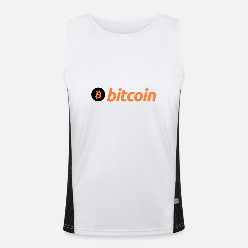 Bitcoin Débardeur respirant contrasté Homme 