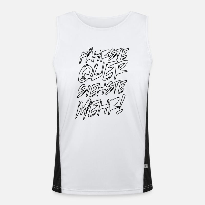 quer siehst du mehr Funktionelles Kontrast-Tank Top für Männer 