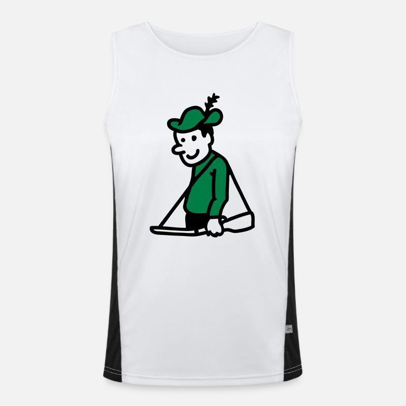 Jäger Funktionelles Kontrast-Tank Top für Männer 