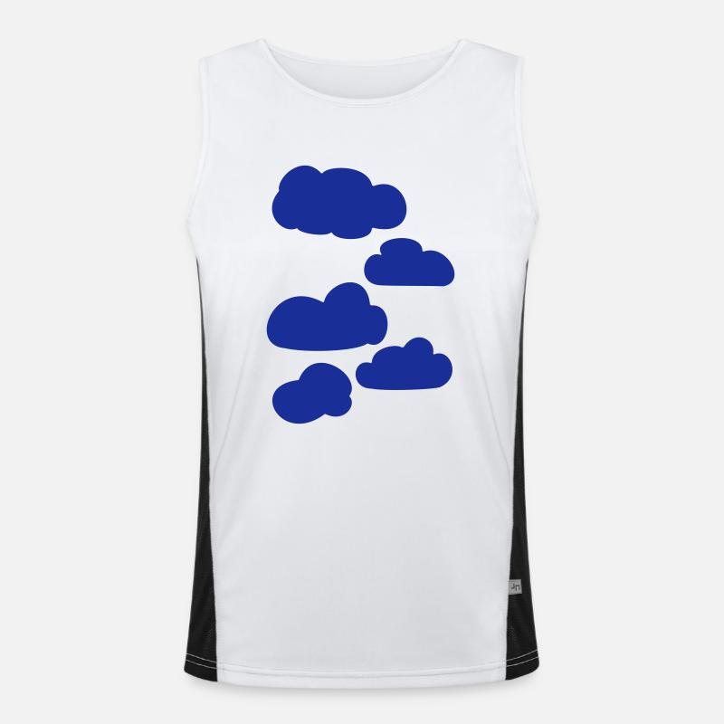 Clouds Men's Functional Contrast Tank Top 