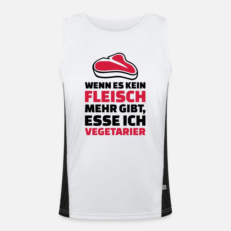 Fleisch Funktionelles Kontrast-Tank Top für Männer 