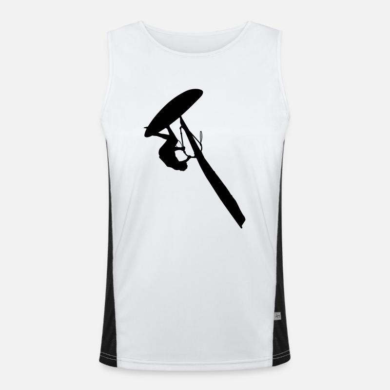 Windsurfer 2 (Vector) Funktionelles Kontrast-Tank Top für Männer 