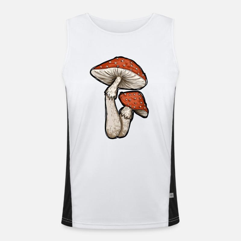 Toadstools Illustration Débardeur respirant contrasté Homme 