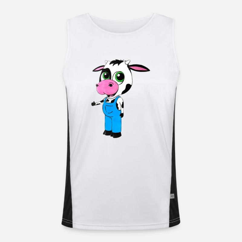 Glücklicher Culf. Funktionelles Kontrast-Tank Top für Männer 