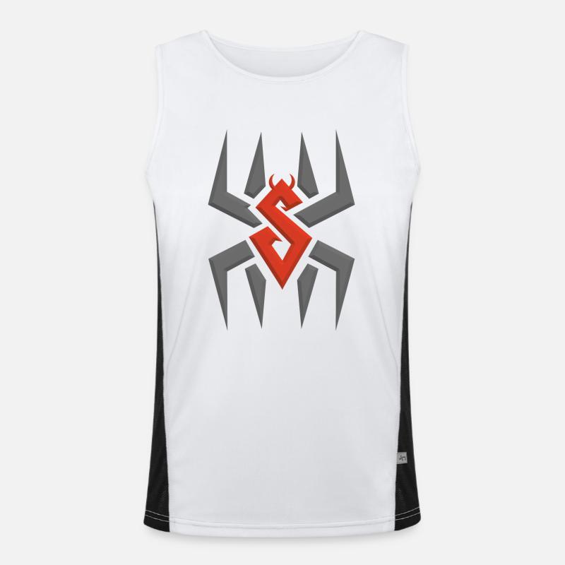 Spider-Man Spinne Funktionelles Kontrast-Tank Top für Männer 