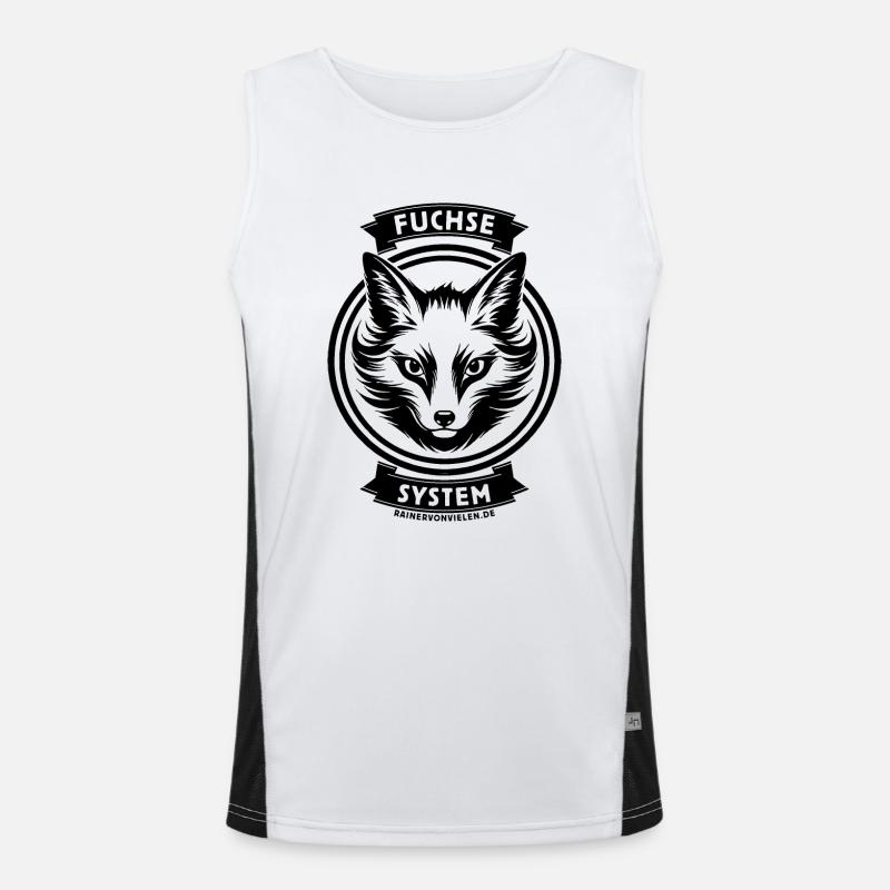 Fuchse System Funktionelles Kontrast-Tank Top für Männer 