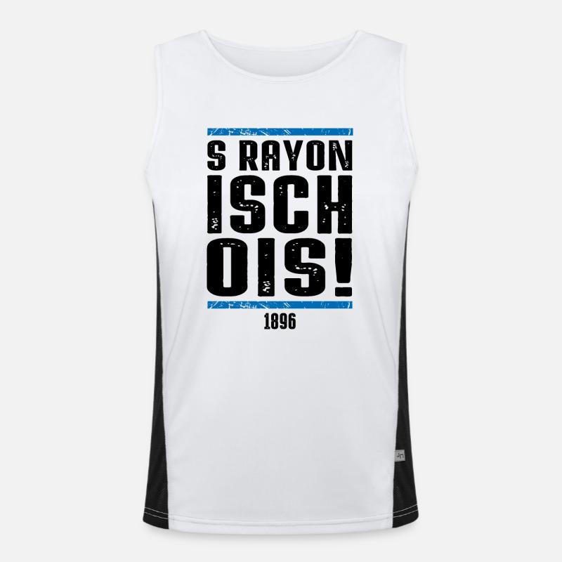 S Rayon Funktionelles Kontrast-Tank Top für Männer 