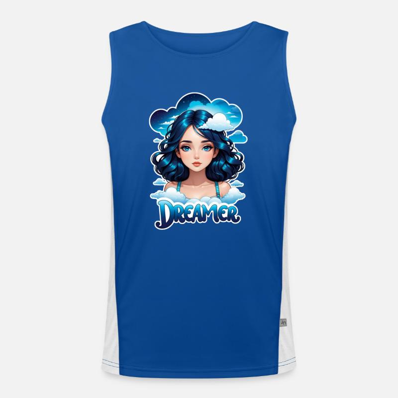 Träumer - Träumer - Träumer - Traum - Träumerei Funktionelles Kontrast-Tank Top für Männer 