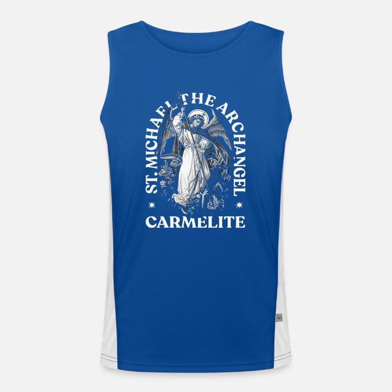 Erzengel Heiliger Religion Gott Engel Glaube Michael Funktionelles Kontrast-Tank Top für Männer 