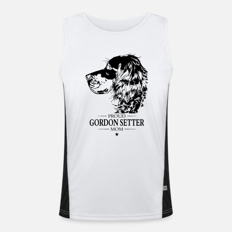 Gordon Setter Maman Chien Chien Wilsigns Débardeur respirant contrasté Homme 