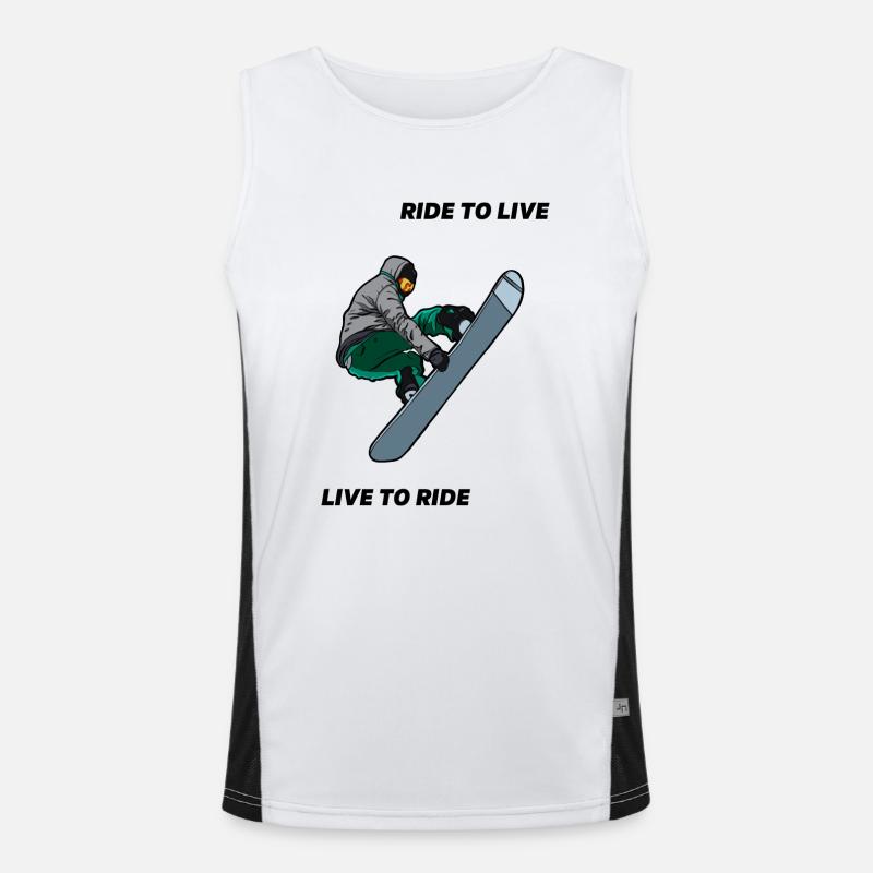 SNOWBOARDING Funktionelles Kontrast-Tank Top für Männer 