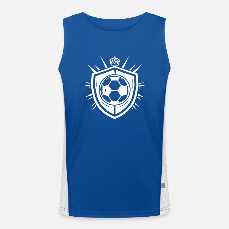 Équipe de logo de football Débardeur respirant contrasté Homme 