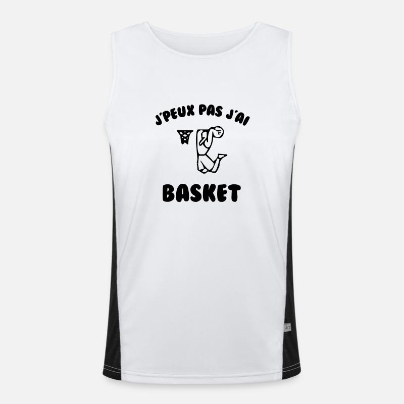 J’peux pas j’ai basket Débardeur respirant contrasté Homme 