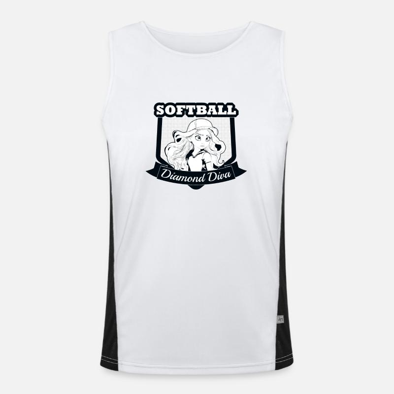 Diamond Diva Men's Functional Contrast Tank Top 