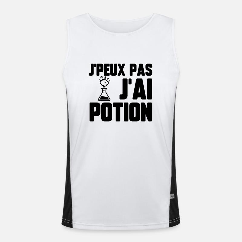 J’peux pas j’ai potion Débardeur respirant contrasté Homme 
