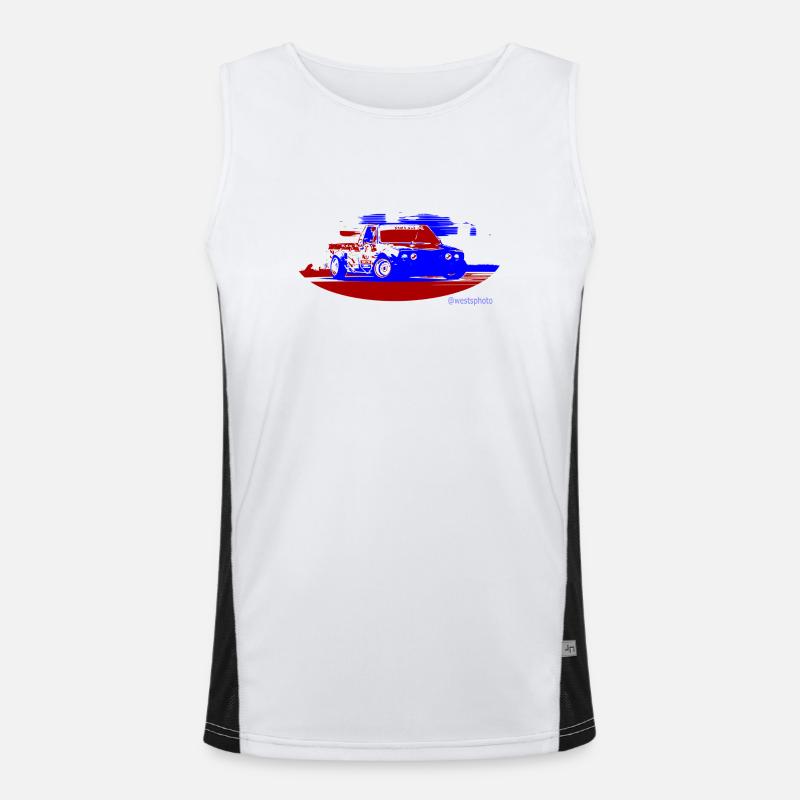 Drifting pickup Men's Functional Contrast Tank Top 