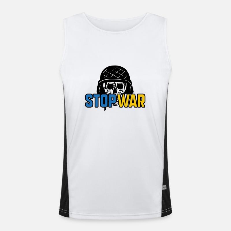 Stop War Débardeur respirant contrasté Homme 