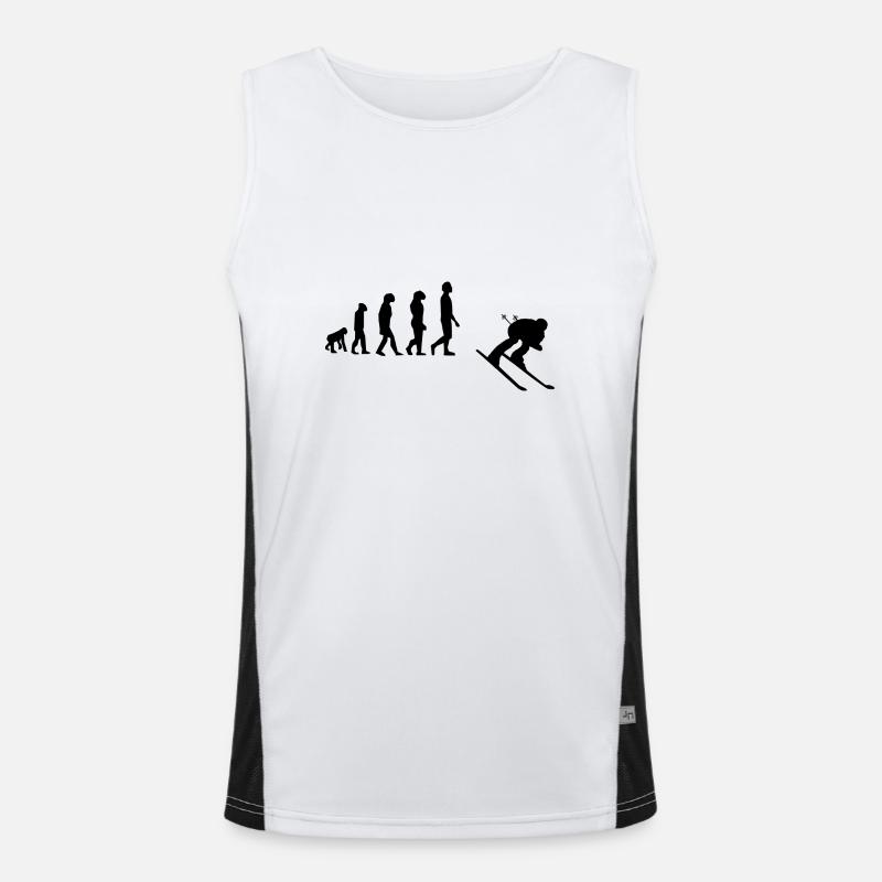 Ski-Evolution Funktionelles Kontrast-Tank Top für Männer 