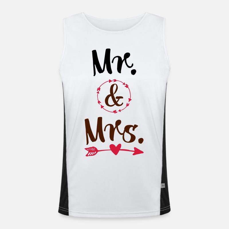 wedding Men's Functional Contrast Tank Top 