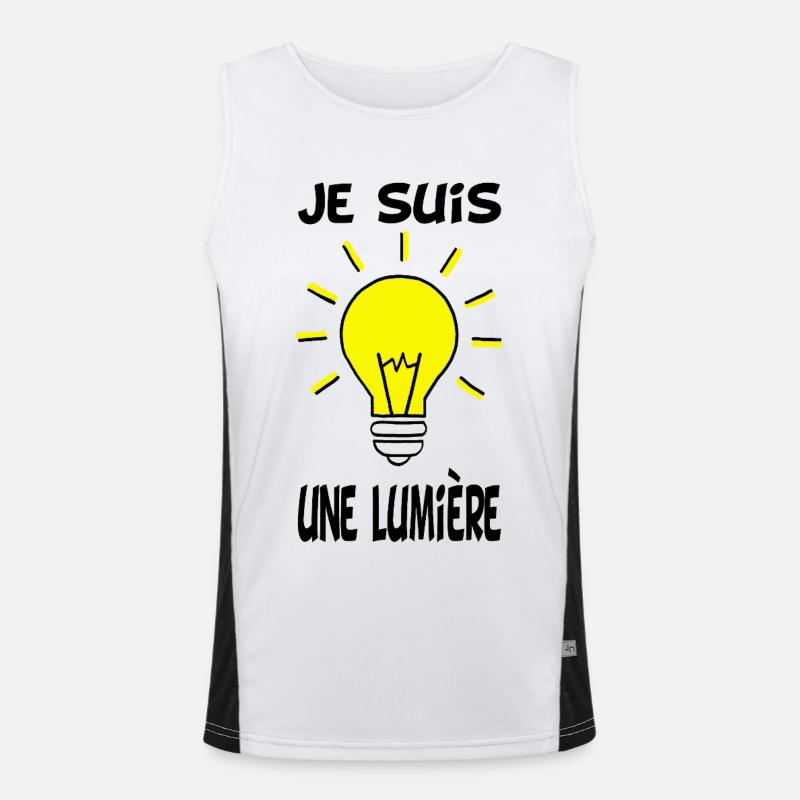 Je suis une lumière Débardeur respirant contrasté Homme 