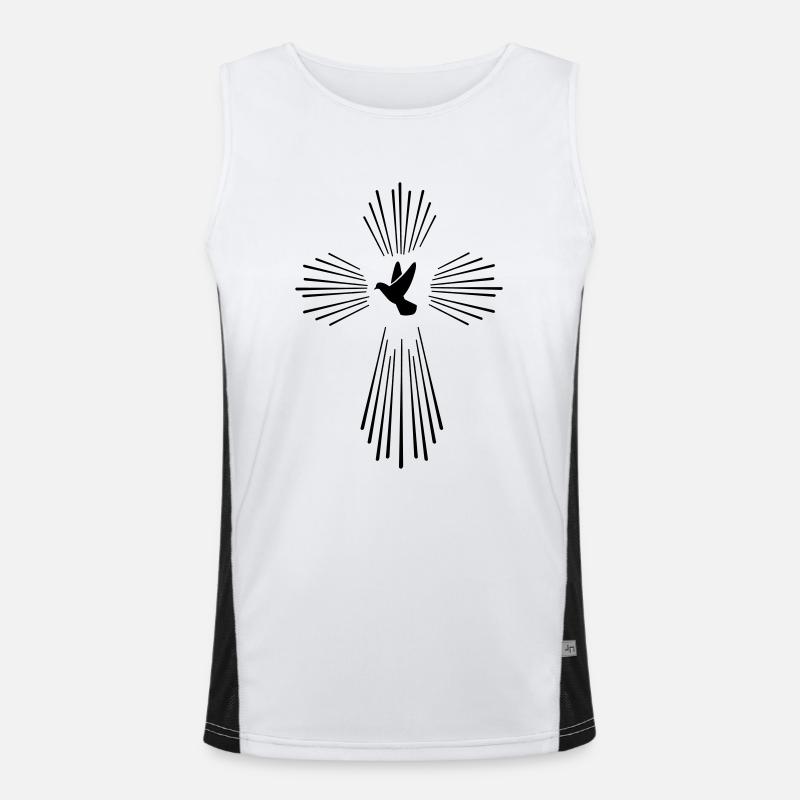 holy_ghost_01 Funktionelles Kontrast-Tank Top für Männer 