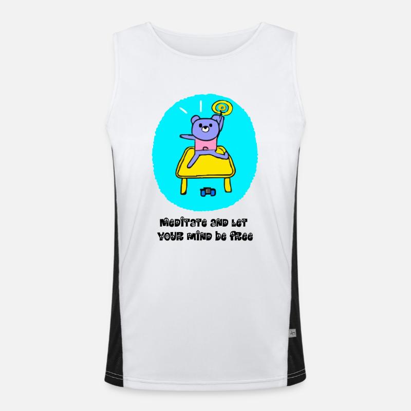 meditate Men's Functional Contrast Tank Top 