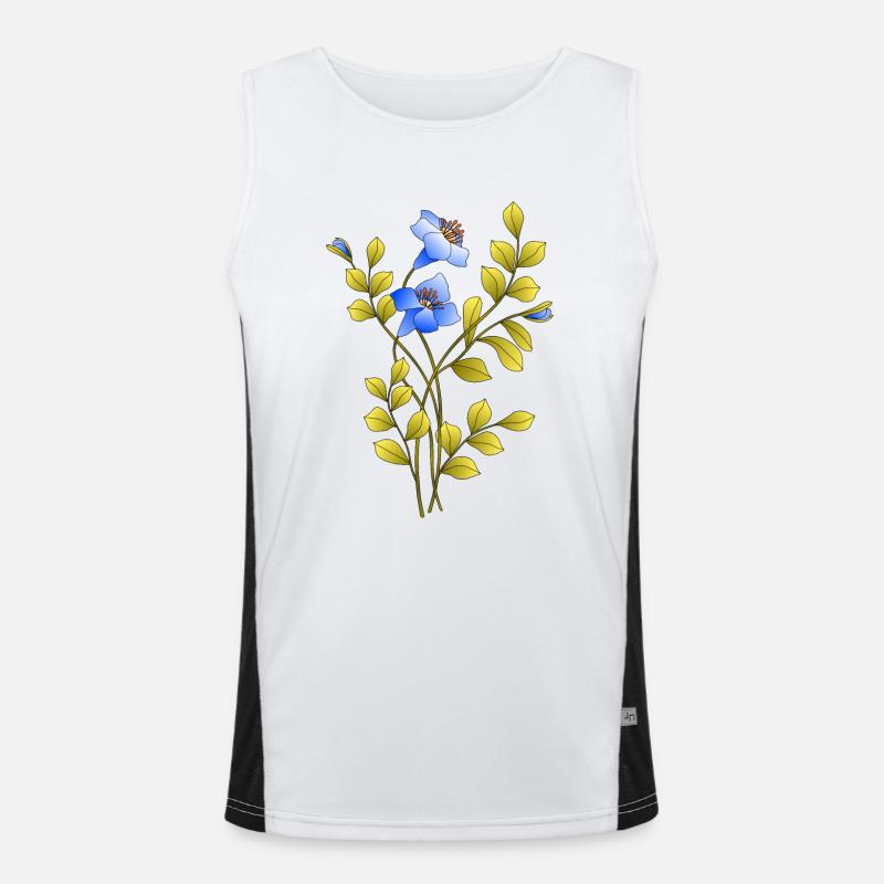 Fleur Débardeur respirant contrasté Homme 