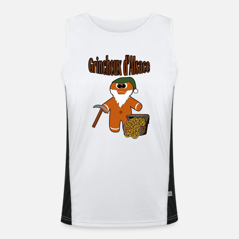 Grumpy aus dem Elsass Funktionelles Kontrast-Tank Top für Männer 
