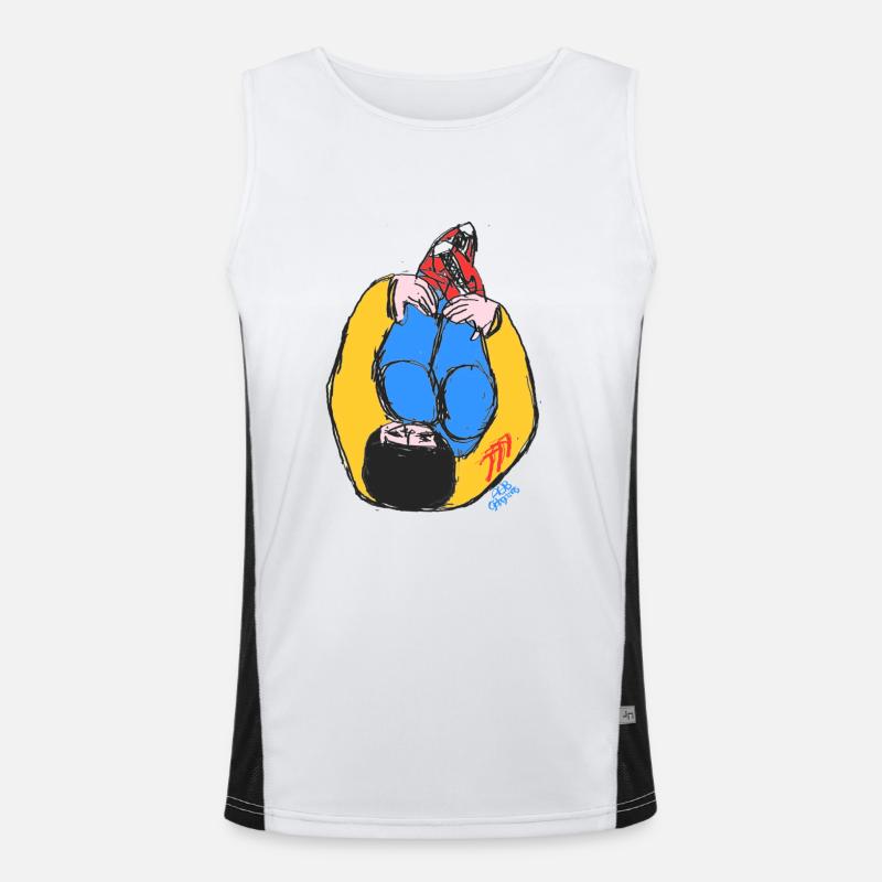 Hip Hop v2 00 Men's Functional Contrast Tank Top 