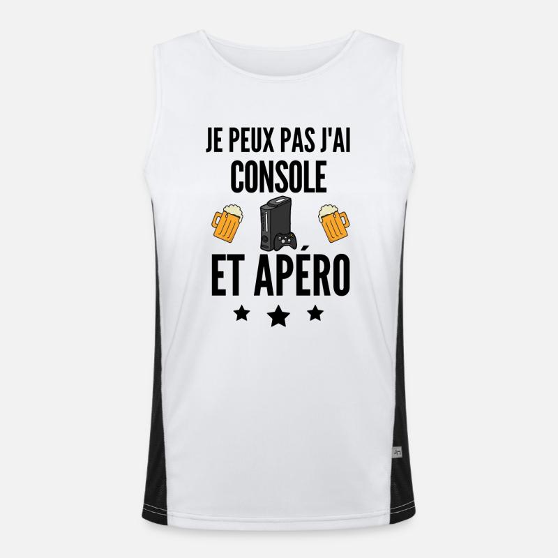 Console & Apéro : Mon Programme Débardeur respirant contrasté Homme 