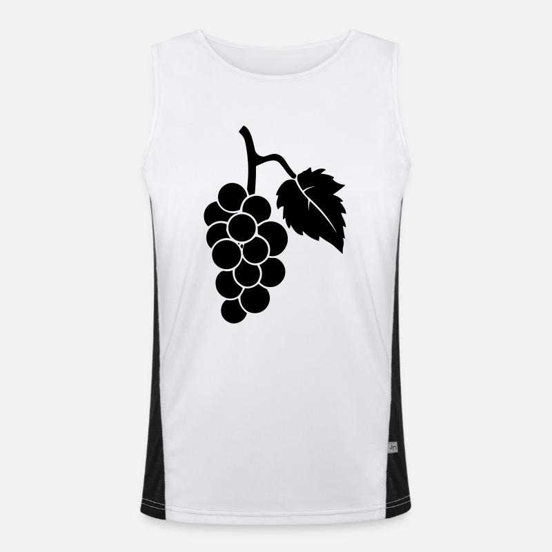 Weintraube Funktionelles Kontrast-Tank Top für Männer 