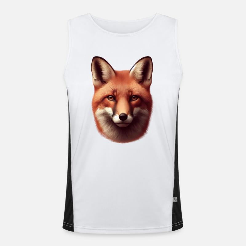 Fuchs Funktionelles Kontrast-Tank Top für Männer 