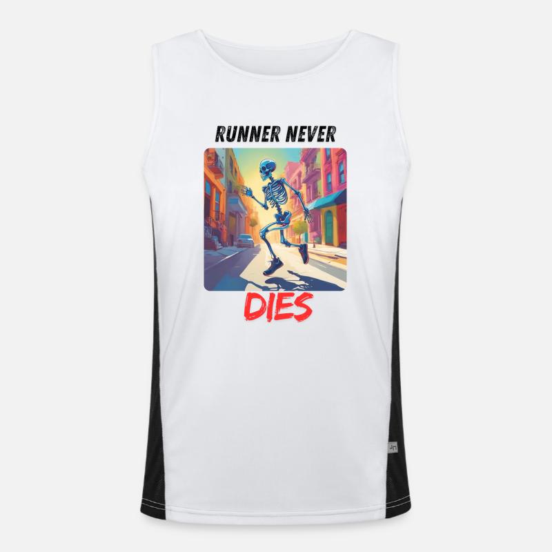 Runner never dies Débardeur respirant contrasté Homme 