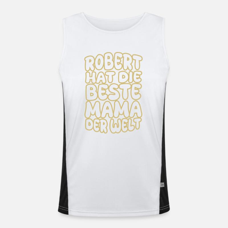 Robert as a saying Men's Functional Contrast Tank Top 