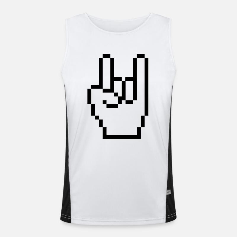 Rock Pixel Main Débardeur respirant contrasté Homme 