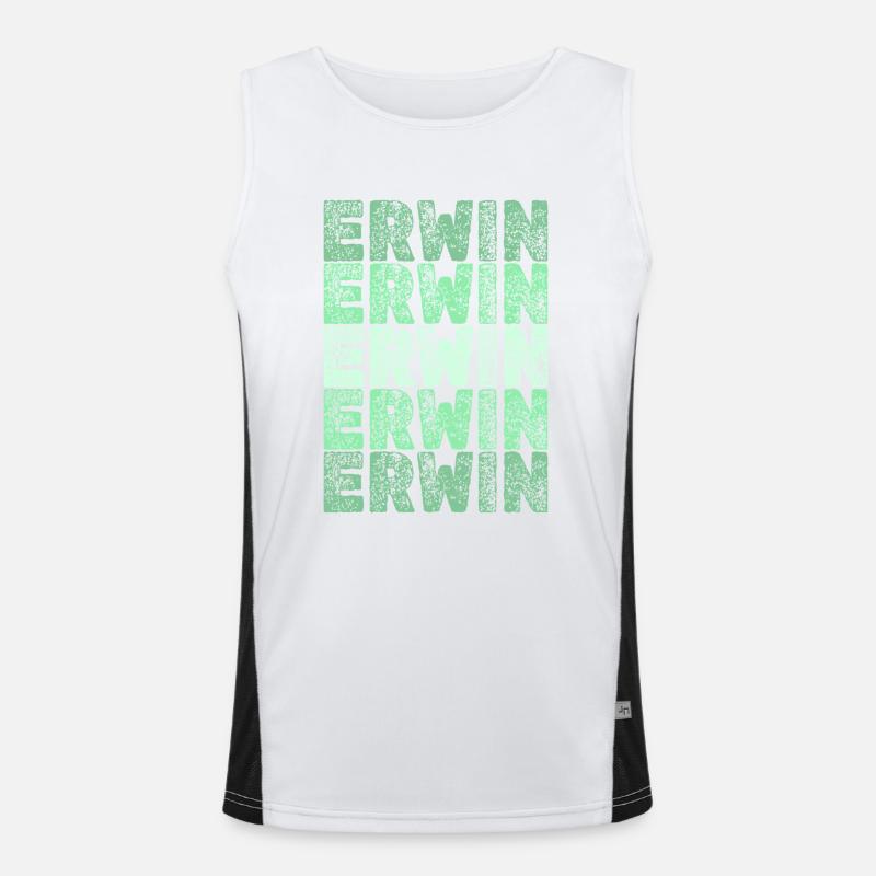 Erwin Funktionelles Kontrast-Tank Top für Männer 