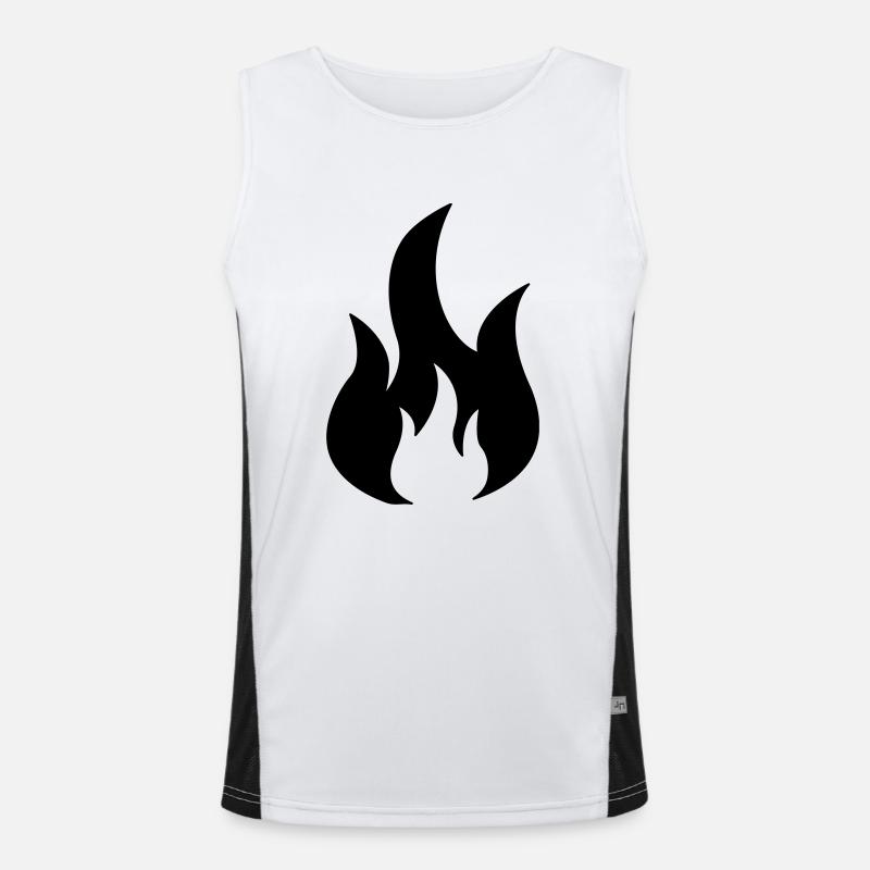 fire Funktionelles Kontrast-Tank Top für Männer 
