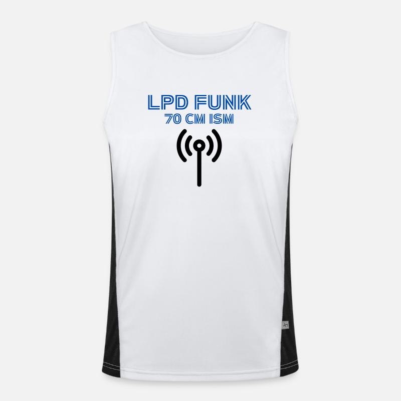 LPD FUNK Operator Funktionelles Kontrast-Tank Top für Männer 