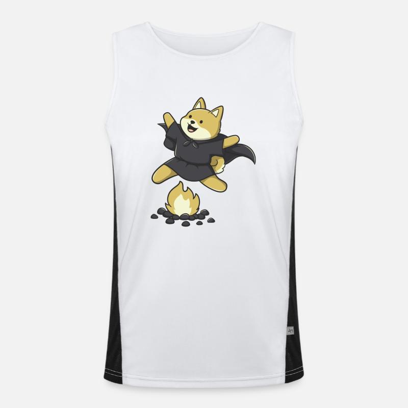 Magic Degen - Fire Funktionelles Kontrast-Tank Top für Männer 